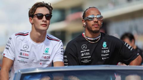 lewis hamilton and george russell