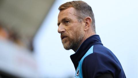 Millwall manager Gary Rowett ahead of kick-off at a game