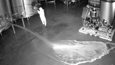 CCTV of the winery attack
