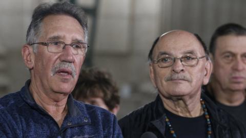 Richard Beauvais (left) and Eddy Ambrose were switched at birth nearly 70 years ago