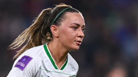 Republic of Ireland captain Katie McCabe pictured in action against France