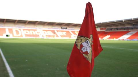 Doncaster Rovers corner flag