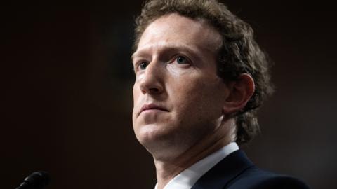 Mark Zuckerberg testifies during the Senate Judiciary Committee hearing