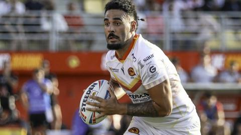 Tyrone May in action for Catalans Dragons