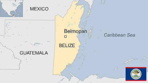 Map of Belize