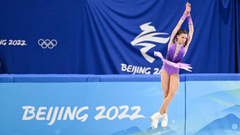 Russia's Kamila Valieva at the 2022 Winter Olympics