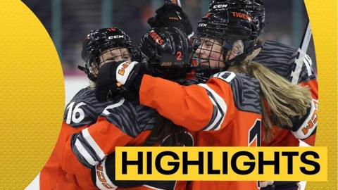 Princeton University celebrate a goal against Providence College