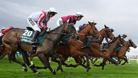 Action from the 2024 Grand National
