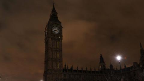 Big Ben in the dark