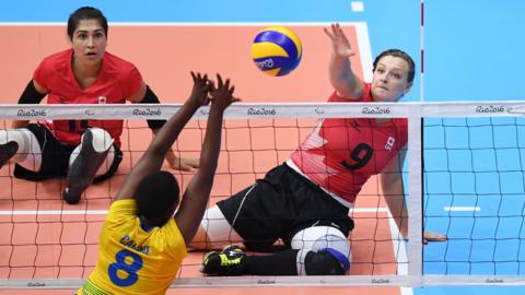 Canada v Rwanda women's sitting volleyball at Rio 2016