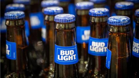 Bud Light bottles.