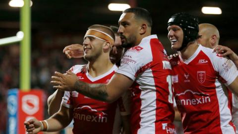 Hull KR's win over Leigh Leopards moves them to within four points off them in fifth place in Super League