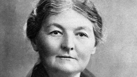 Black and white image of Margaret Bondfield later in life
