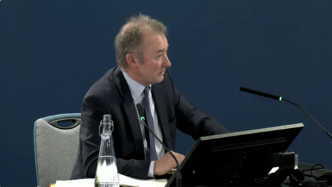 Simon Hart MP giving evidence to UK Covid Inquiry