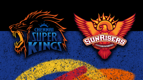 Chennai Super Kings v Sunrisers Hyderabad badge graphic