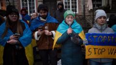action in support of Ukraine in Gdansk.