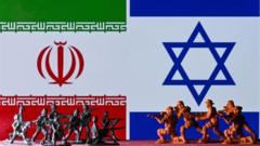 Флаг Ирана и Израиля 