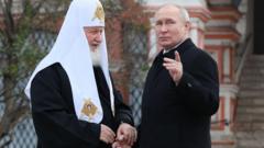 Патриарх Кирилл и президент Путин