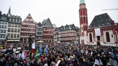 Протест во Франкфурте 