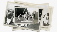Various images of athletes at the 1924 Paris Olympics