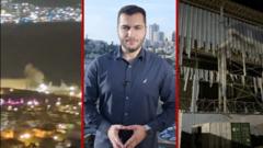 مراسل بي بي سي عربي مهند توتنجي مع صور هجوم إيلات