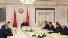 Лукашенко на совещании 