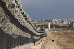 Забор на границе сектора Газа и Египта
