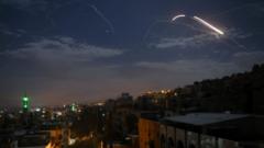Работа ПВО в небе над Дамаском в 2019 году во время авиаудара, который, как утверждает Сирия, наносила армия Израиля