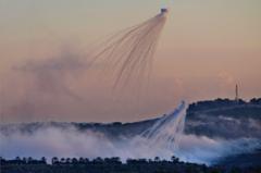 Un nuage de fumée typique en forme de poulpe. 