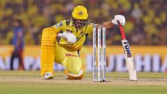चेन्नई के कप्तान ऋतुराज गायकवाड़ ने 98 रनों की पारी खेली