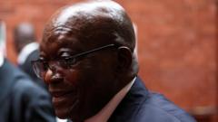 Бывший президент ЮАР Джейкоб Зума в Высоком суд в Питермарицбурге, Южная Африка, 20 марта 2023 года