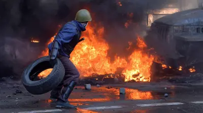 На баррикадах в Киеве