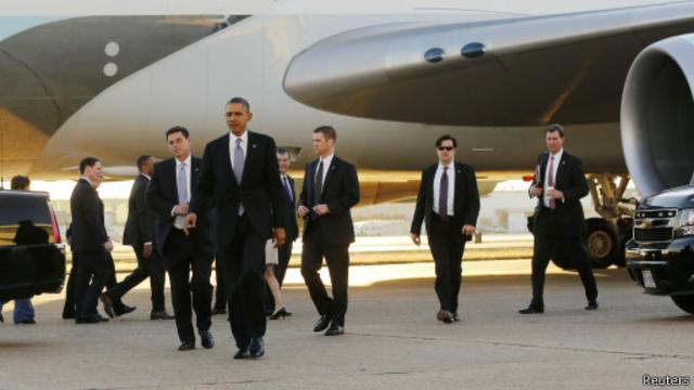 Барак Обама и агенты Секретной службы