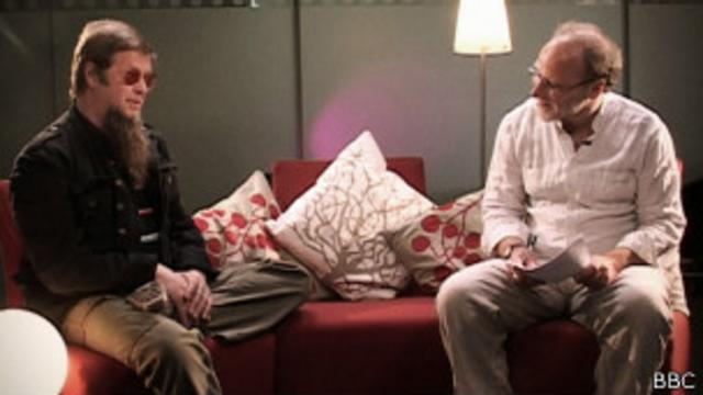 Борис Гребенщиков и Александр Кан в студии Би-би-си. 2007 год.