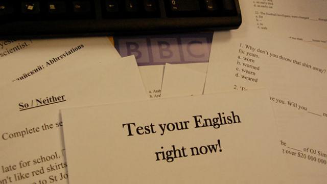 Test your English right now!