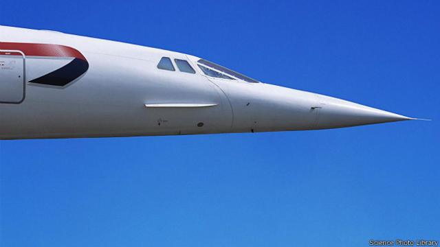 Нос самолета Concorde 
