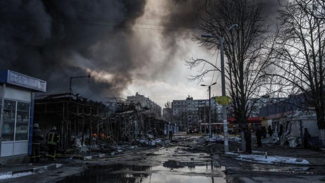 Разрушения в Харькове