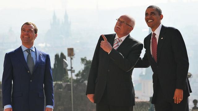 Медведев, Клаус и Обама
