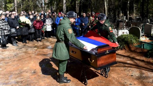 Похороны в России погибших на войне с Украиной