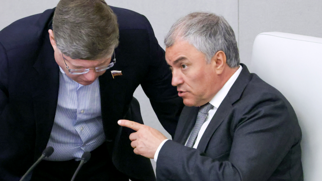 Вячеслав Володин во время внеочередного заседания Госдумы