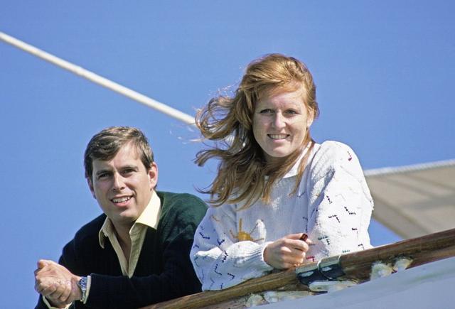 Герцог и герцогиня Йоркские на борту яхты Britannia