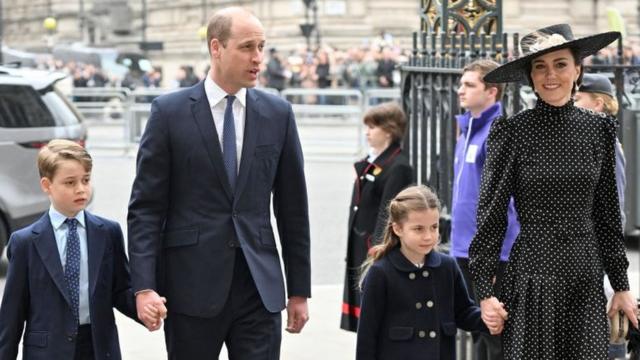 The Duke and Duchess of Cambridge with George and Charlotte