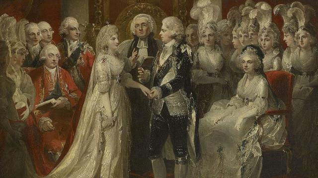 Фрагмент картины, свадьба Георга и Каролины