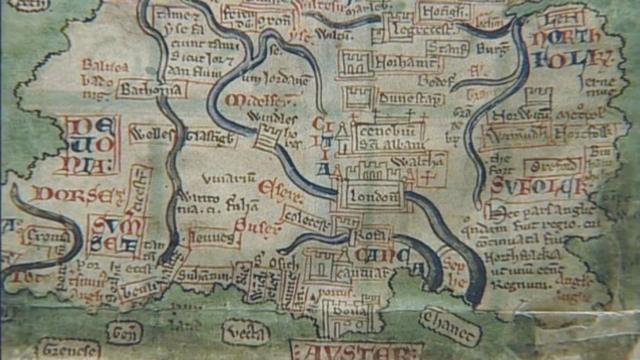 Средневековая карта Лондона