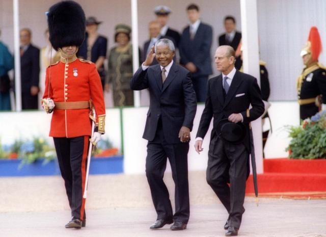 Принц Филип и Нельсон Мандела