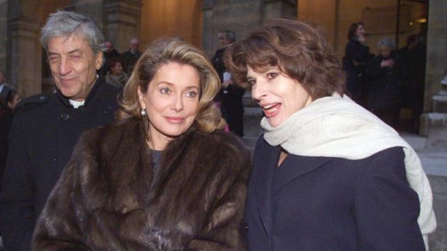 С актрисами Катрин Денев и Фанни Ардан. Париж, 1999 год