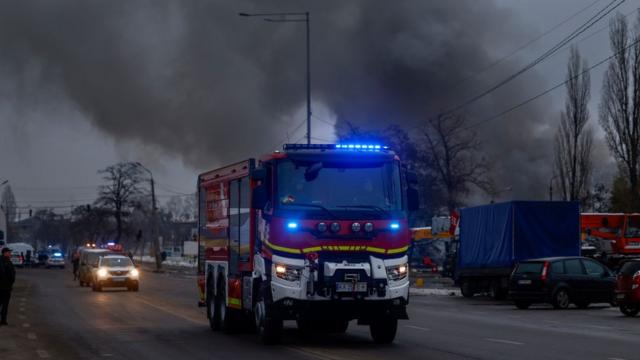 Пожарная машина в Киеве