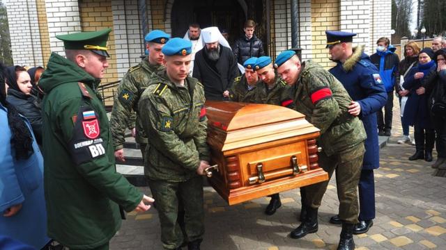 Похороны старшего лейтенанта Альберта Кирильца в Смоленске