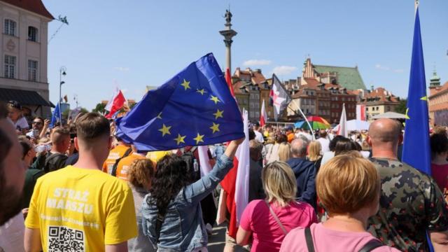 Марш оппозиции в Варшаве, 4 июня 2023 г.
