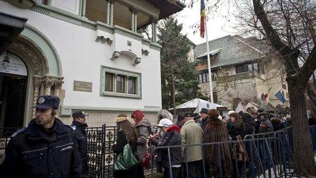 Голосование в посольстве Молдовы в Бухаресте